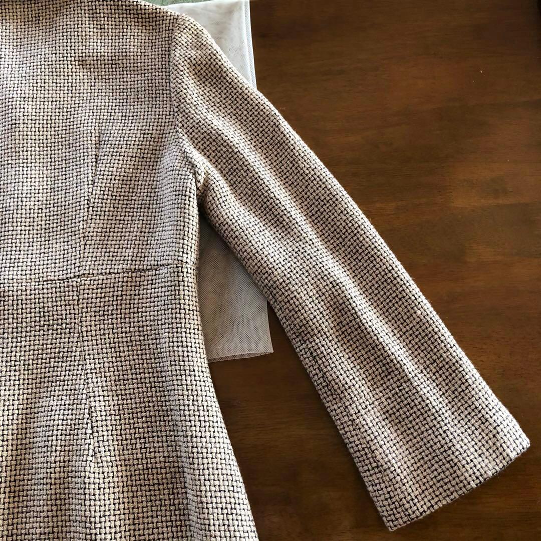 美品　シビラ　レディース　ウール　ロング　コート　アウター　ベージュ　黒　M