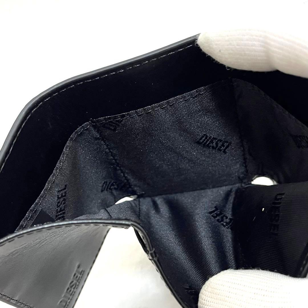 【未使用】DIESEL ディーゼル ブラック 三つ折り財布