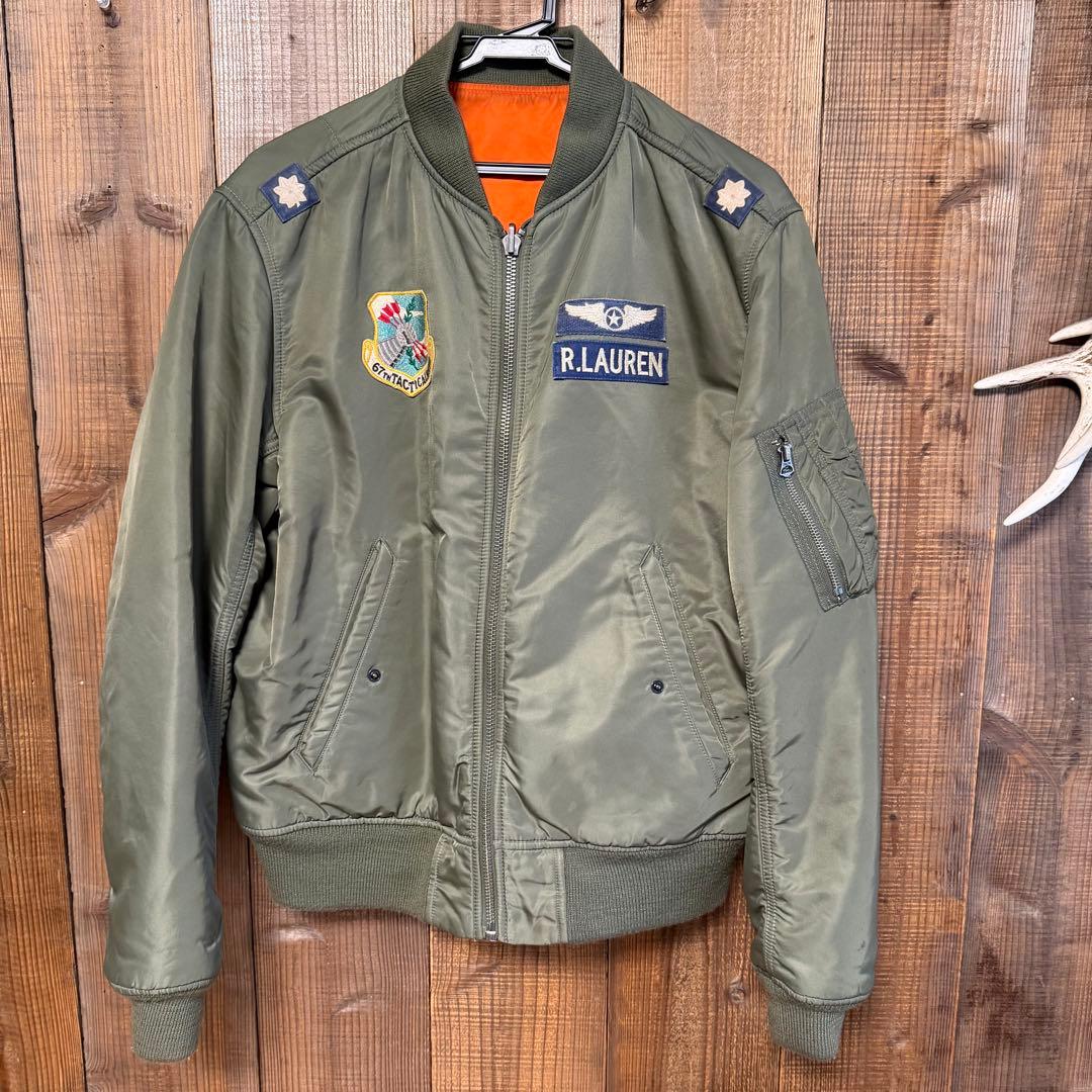 ポロラルフローレン MA-1 フライトジャケット オリーブグリーン　Mサイズ