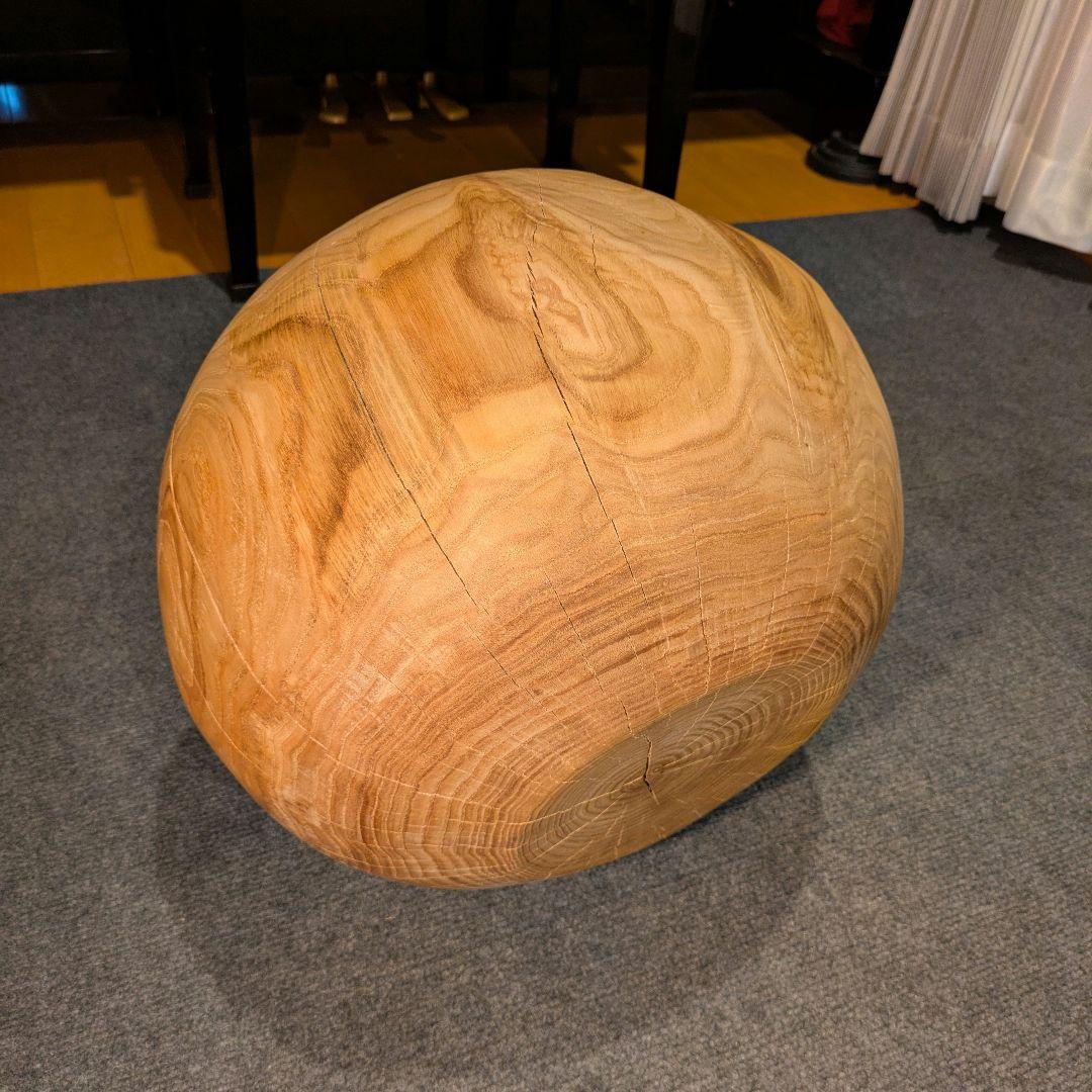 栗　天然木　丸型　高さ約30.5㎝