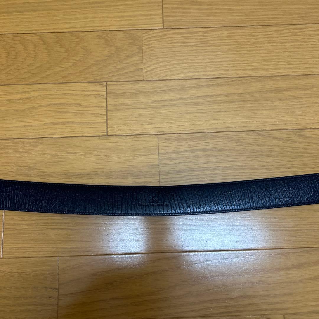 GUCCI グッチ シマ GGバックル レザー ベルト 85/34 114984