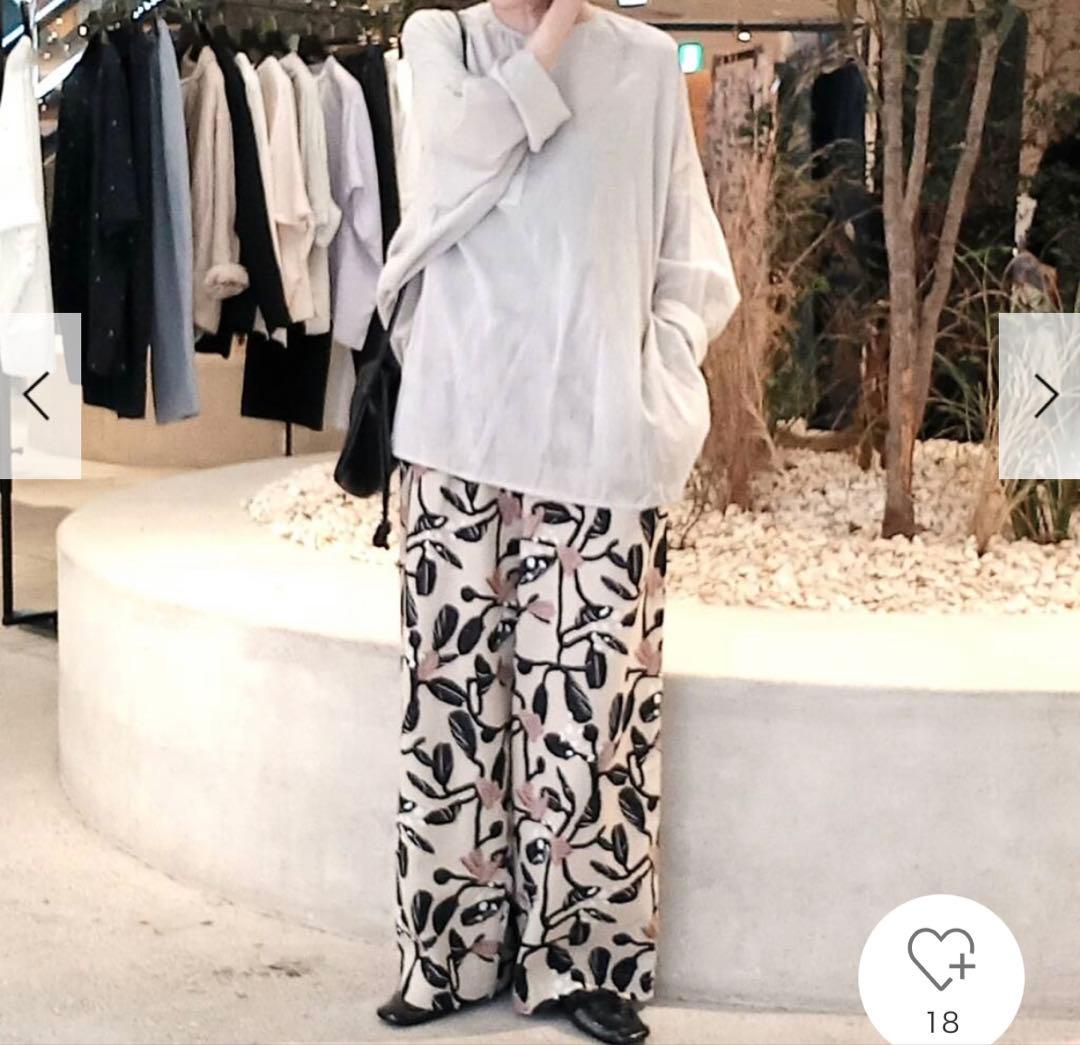 新品　今季　かぐれ　ボイルワイドプルオーバー 2025年春夏　グレージュ　綿