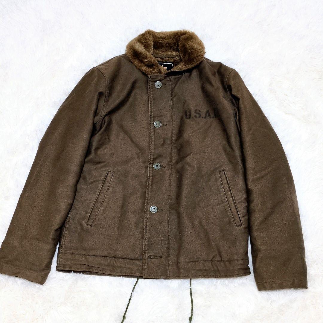 美品 ALPHA アルファ N-1 デッキジャケット