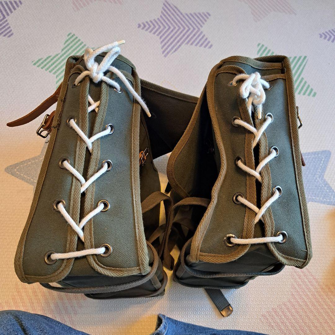 OSTRICH オーストリッチ　自転車　車体装着バッグ オリーブグリーン　ペア