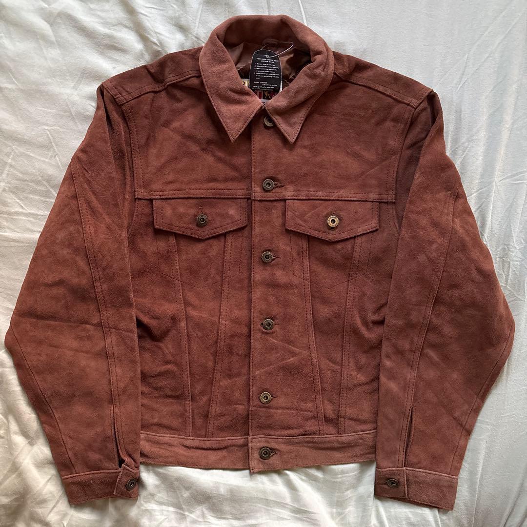 【90s】Alpenrose 3rd型 スウェード トラッカージャケット 本革