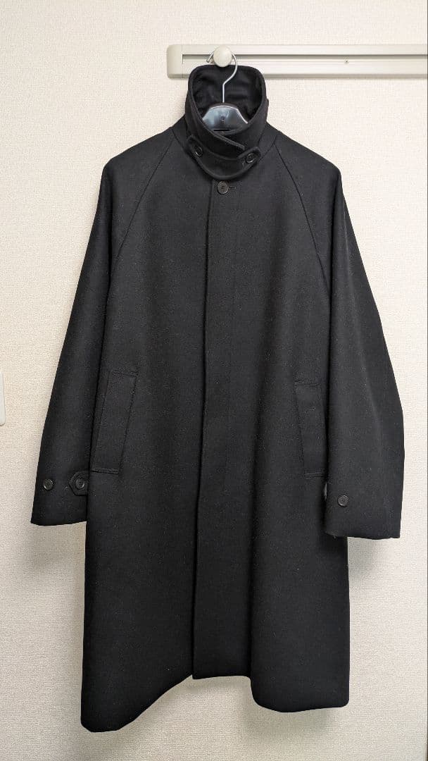 steven alan 黒 ステンカラーコート