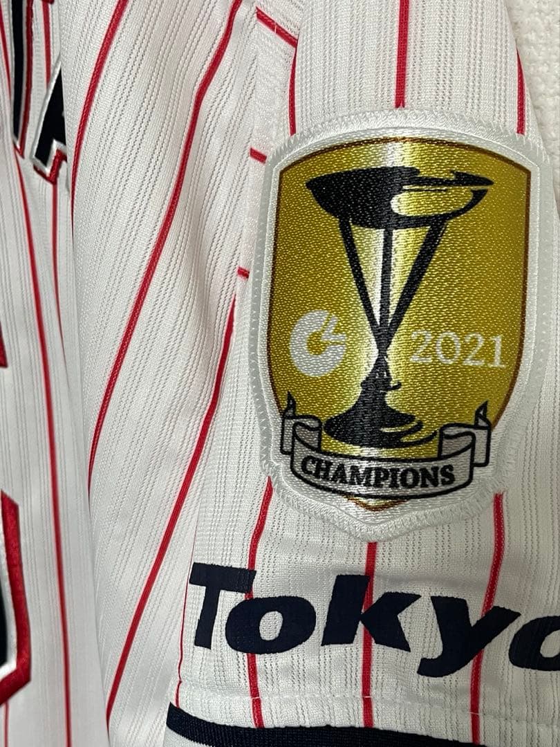 M*T様 ヤクルトスワローズ 川端慎吾選手 2021優勝ワッペン付/Lサイズ