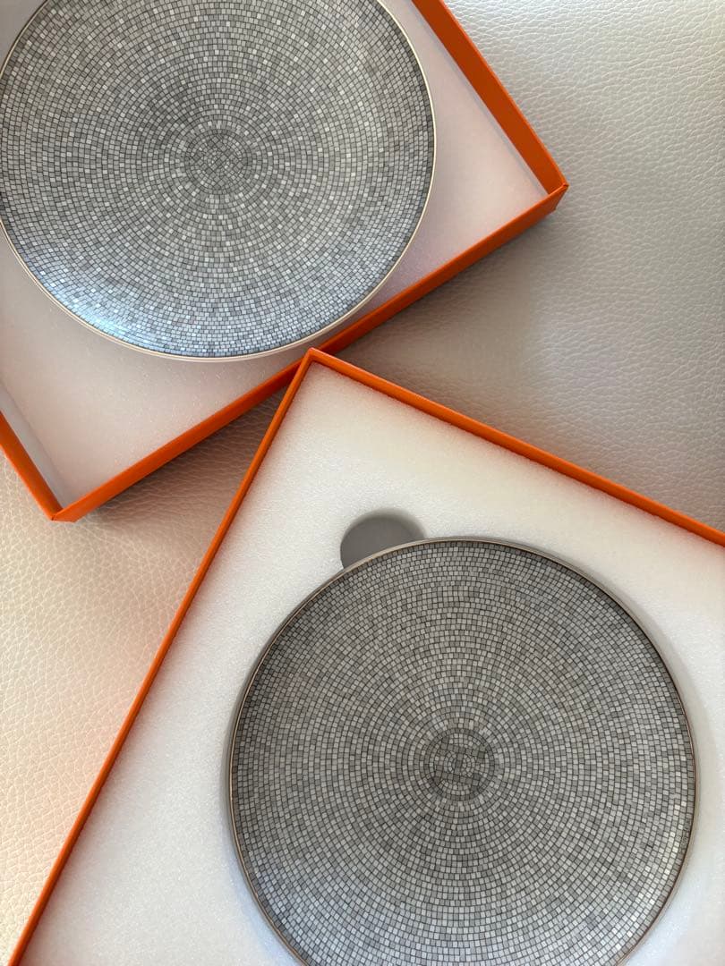 エルメス　モザイク　ヴァンキャトル　ペアプレート