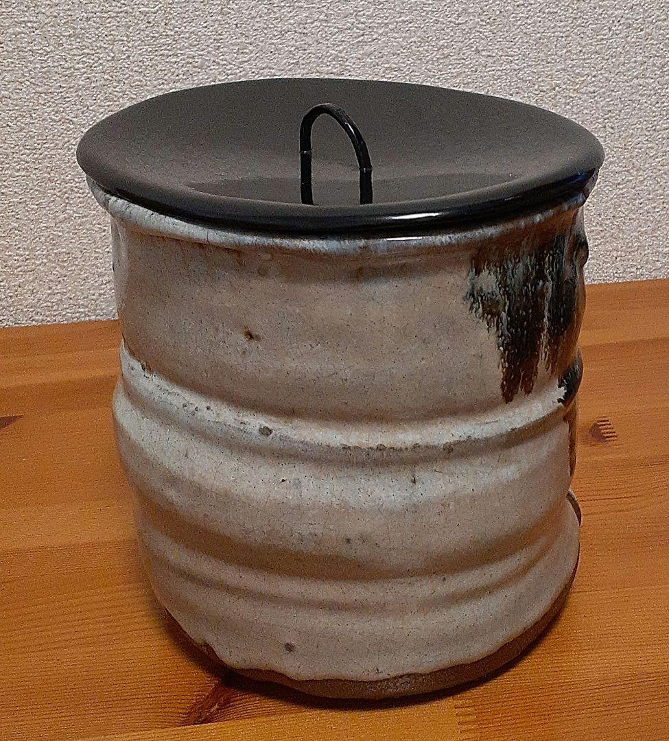 惺斎書付　斑唐津　水指　共箱　茶道具