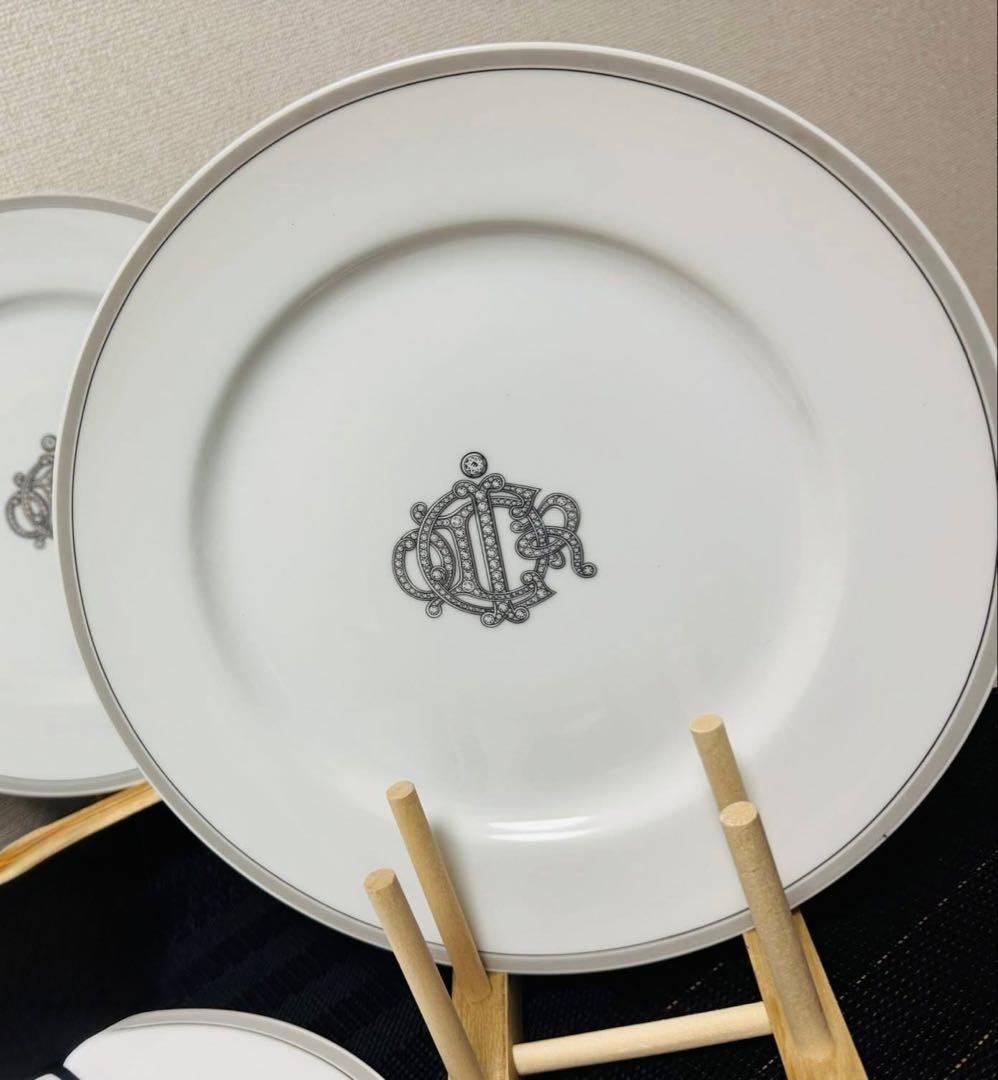 クリスチャンディオール ブロッシュ ディオール 大皿 ディナープレート 5枚箱付