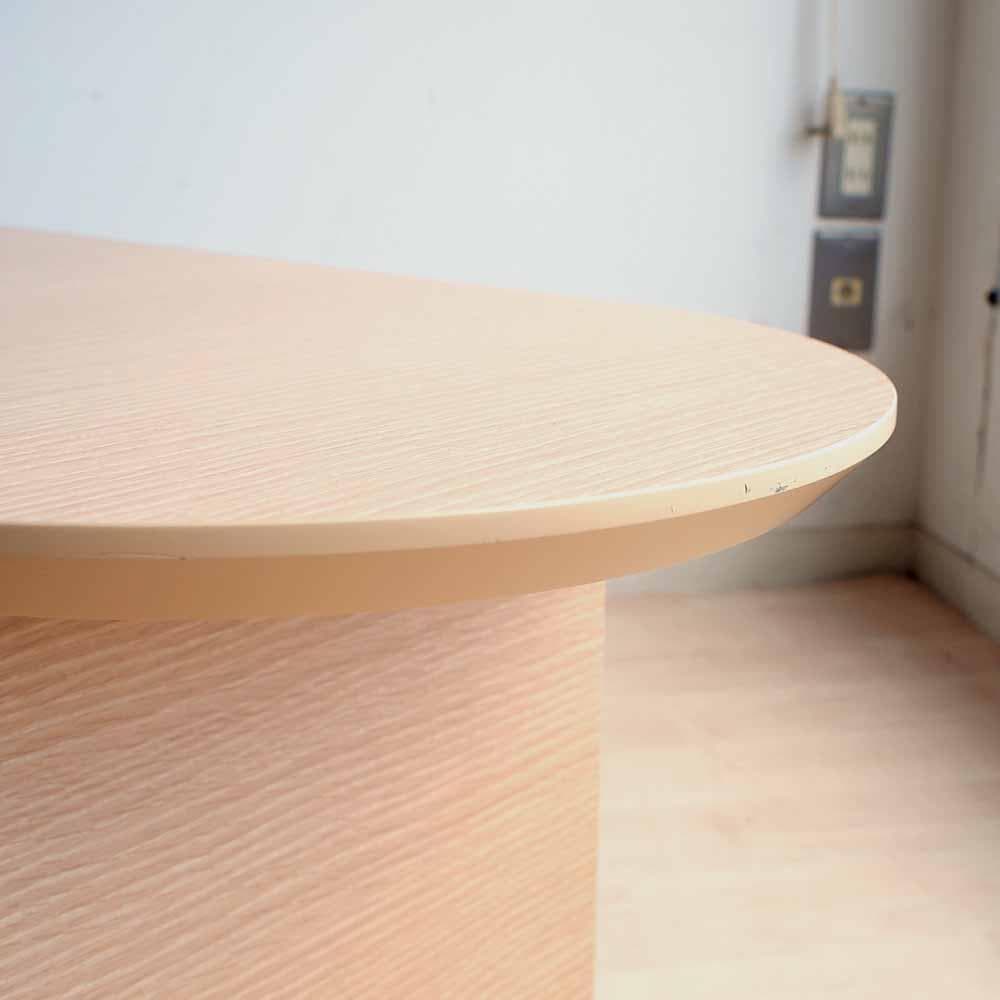 美品 楕円のコーヒーテーブル 120cm ナチュラル リビング ZR24181