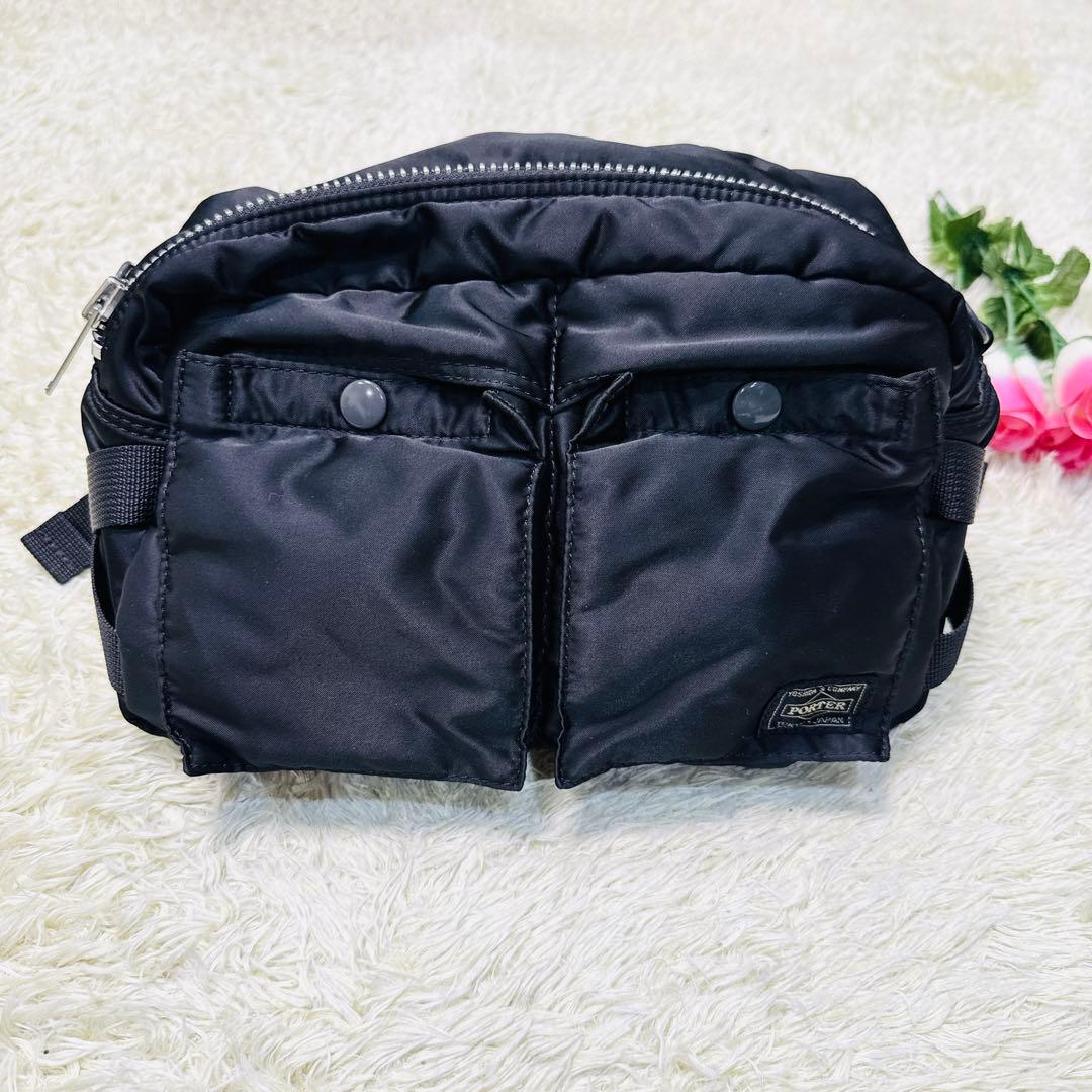 ポーター（PORTER）タンカー　ウエストバッグ　黒　TANKER　ボディバッグ