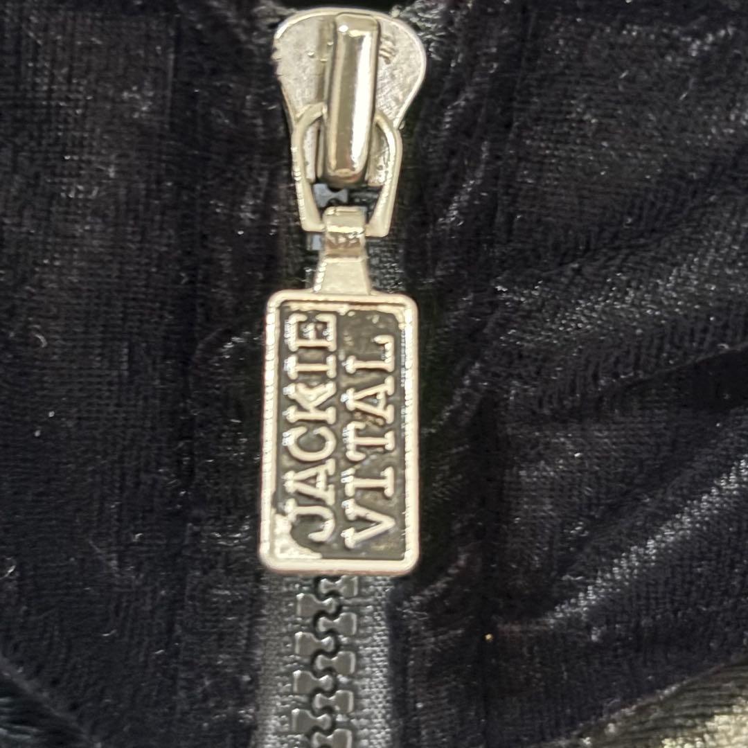 Jackie Vital ヴィンテージ　ベロアジャケット　フルジップ　ペイズリー