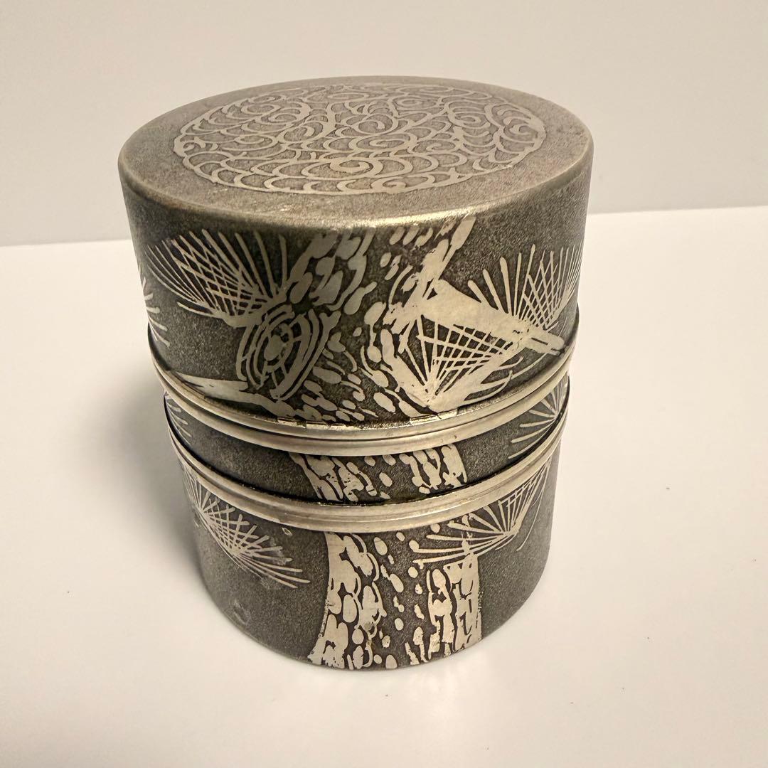 錫半 茶壺 本錫 茶入 茶道具