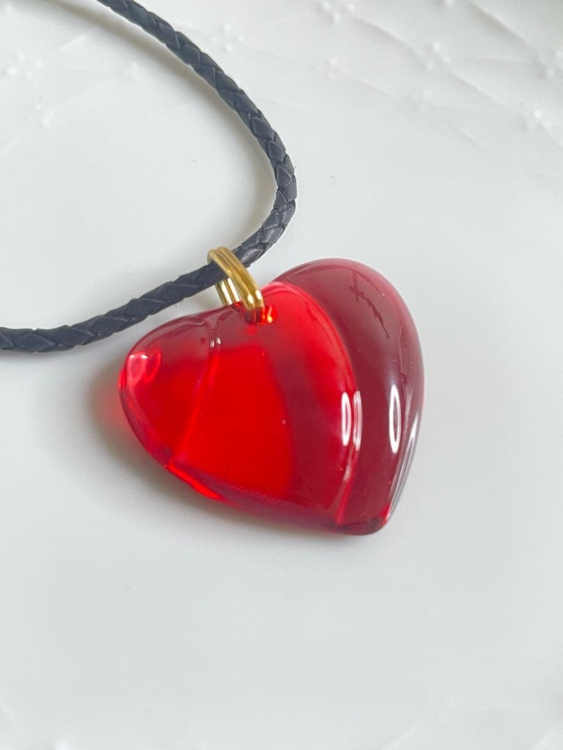 バカラ ネックレス（レッドハート／箱付き）品番：2GW81837500-006
