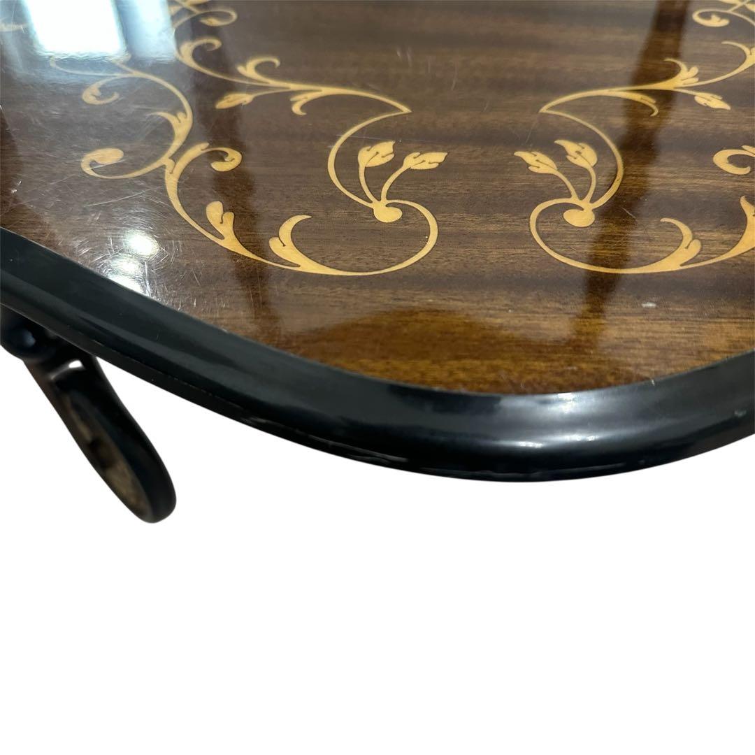 イタリア製DOMANI ドマン　キャスター付　象嵌ワゴン　キッチンワゴン