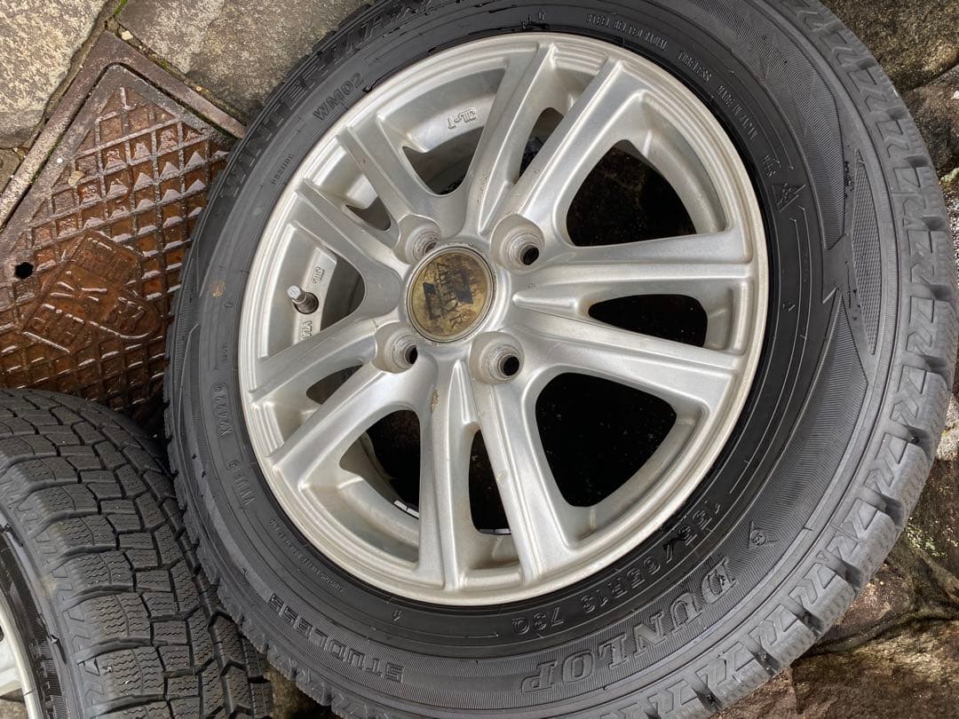 専用品155 65R13 ② スタッドレスアルミ　溝多め ダンロップ2本