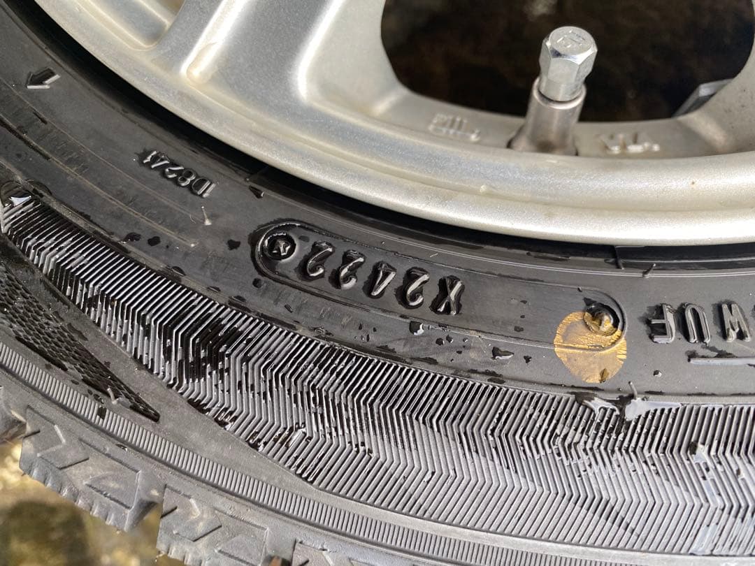 専用品155 65R13 ② スタッドレスアルミ　溝多め ダンロップ2本