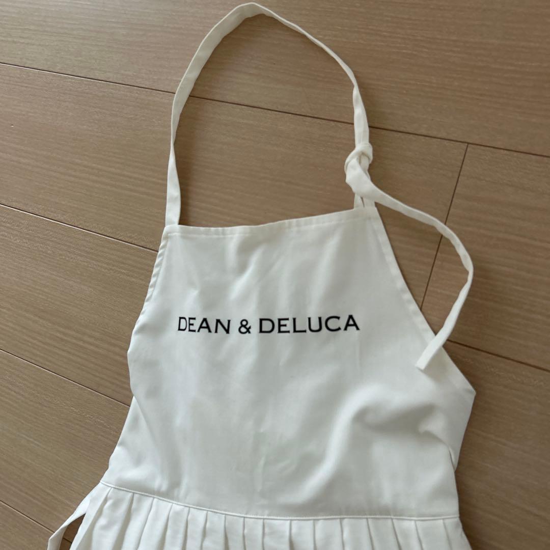 DEAN & DELUCA ホワイト プリーツエプロン
