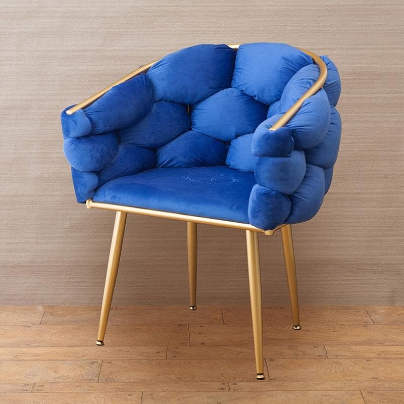 ★フラッフィーチェア マーヴェラス スツール ベルベット 家具 腰掛 ブルー