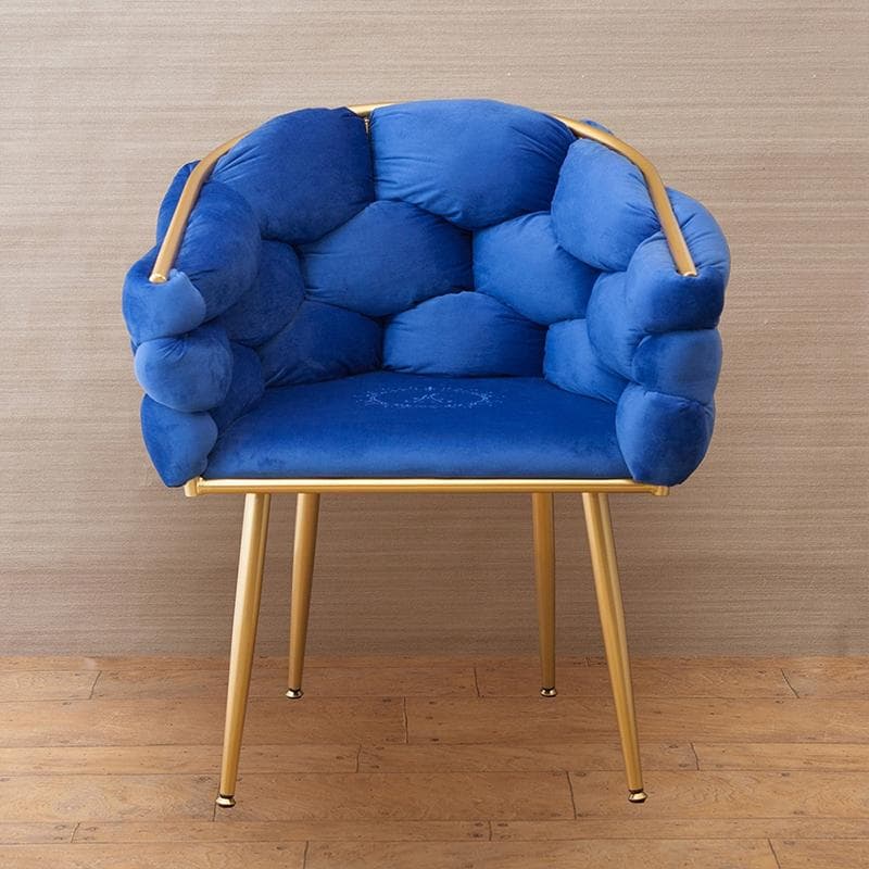★フラッフィーチェア マーヴェラス スツール ベルベット 家具 腰掛 ブルー