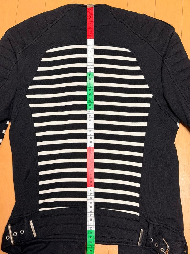 BALMAIN バルマン コットン ライダースジャケット XS