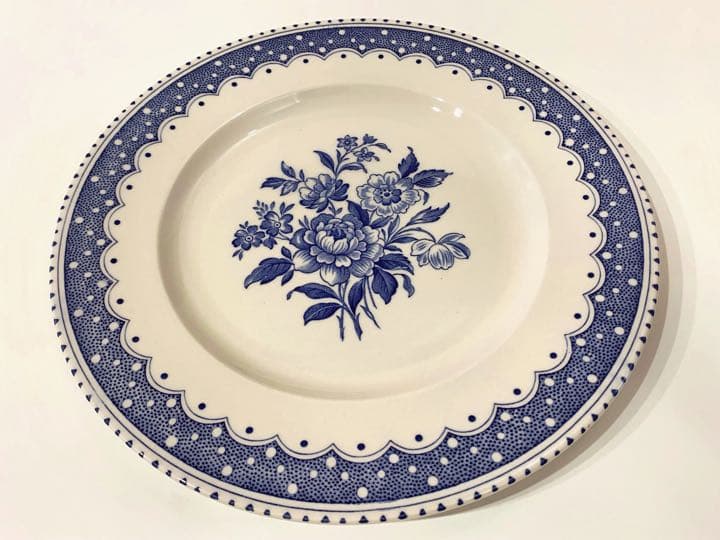 BURLEIGH バーレイ ポルカドット ブルー プレート 希少 レア