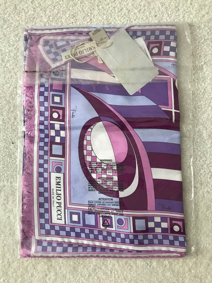 エミリオプッチ EMILIO PUCCI ショール シルク100% イタリア製