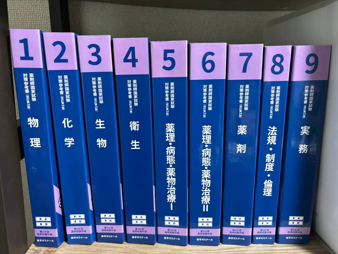 【未使用】薬ゼミ第110回薬剤師国家試験対策 青本・青問セット 書き込みなし