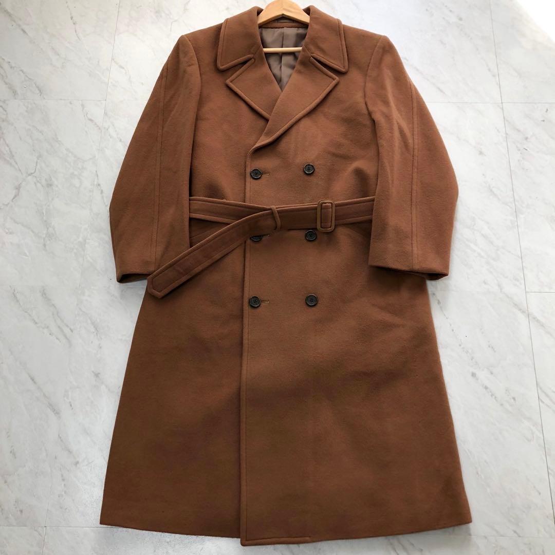 Paul Smith ポールスミス カシミヤ ダブルチェスターコート ベルト付き