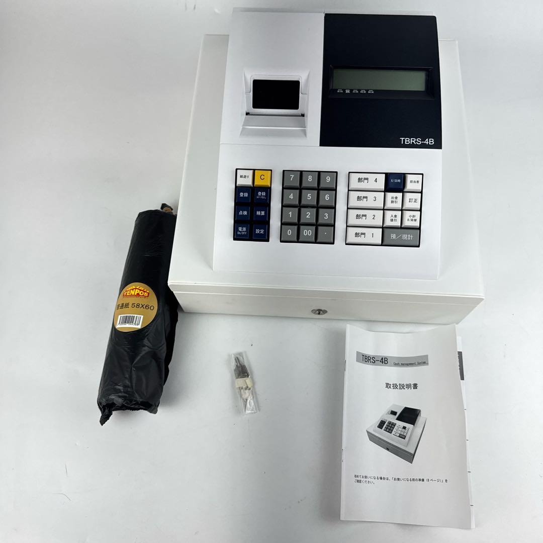 テンボスレジスター　TBRS-4B ロール紙4個　業務用