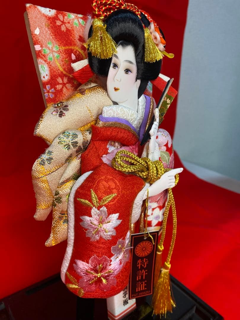 羽子板ガラスケース８号・サイズ間口約２２×奥行約１７×高さ約３５㎝・小さいサイズ