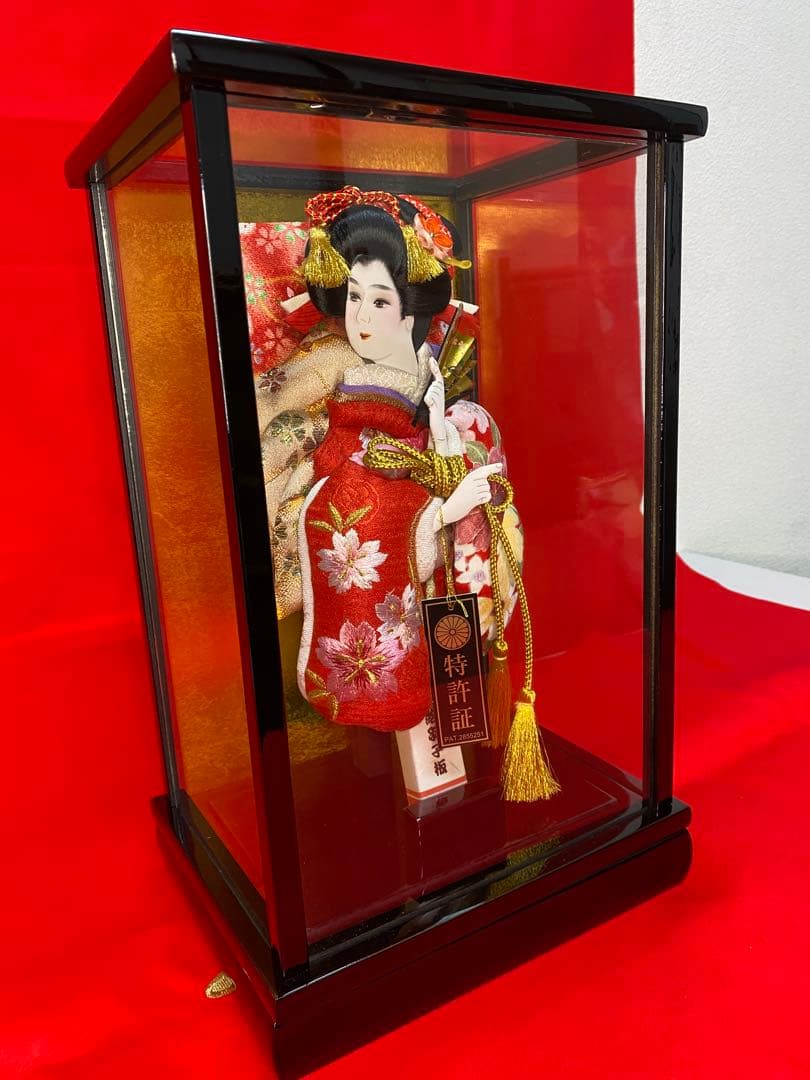 羽子板ガラスケース８号・サイズ間口約２２×奥行約１７×高さ約３５㎝・小さいサイズ