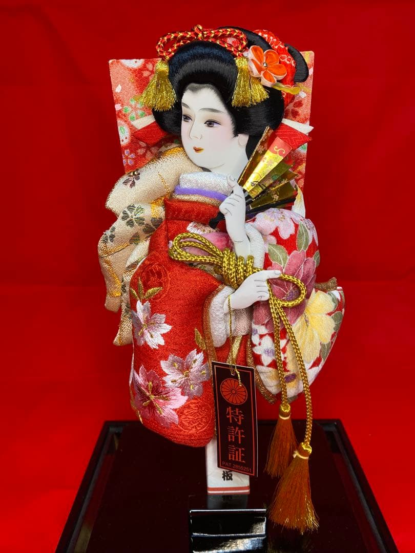 羽子板ガラスケース８号・サイズ間口約２２×奥行約１７×高さ約３５㎝・小さいサイズ