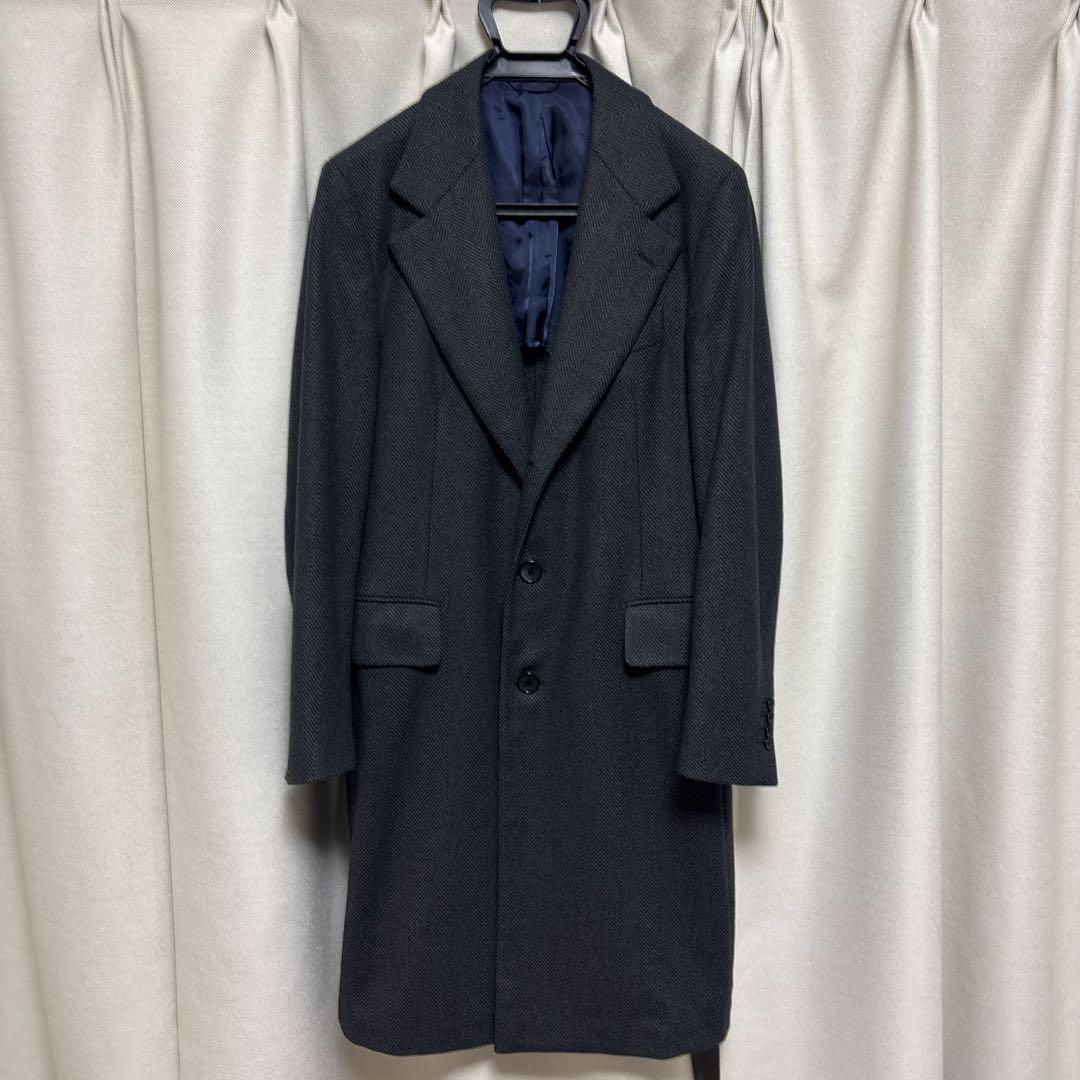 モモンガ様　Belvest極上ウール100％ チェスターコート 48 イタリア製