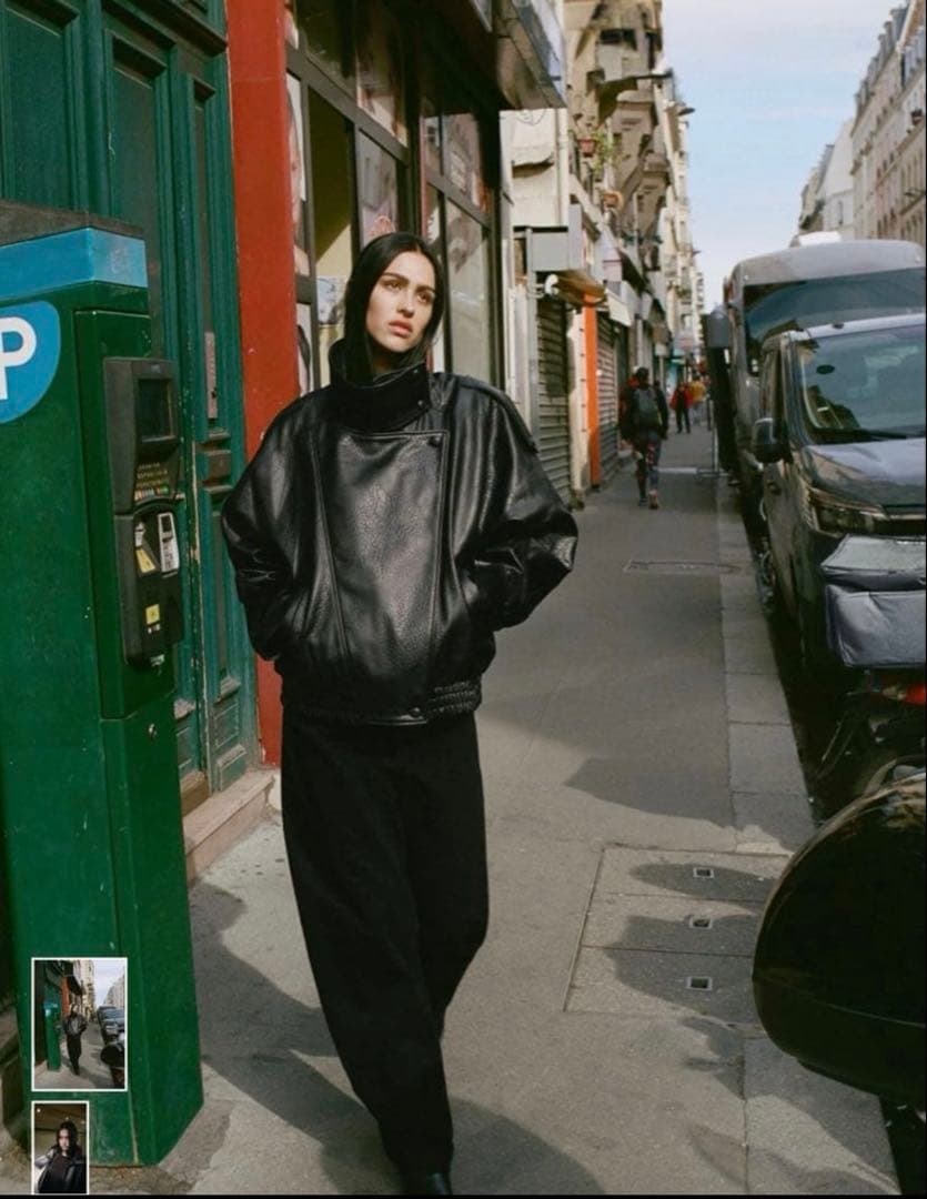 ZARA フェイクレザージャケット　XL 完売品