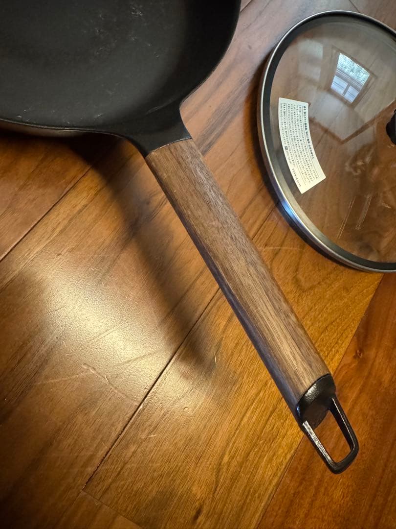 バーミキュラ フライパン 24cm 蓋つきウォールナット