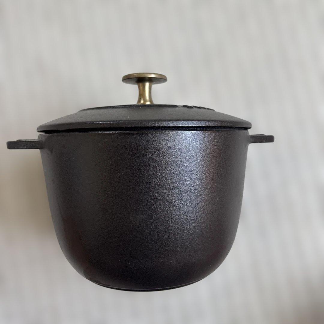 staub ストウブ ラ ココット de GOHAN ブラック M 16cm