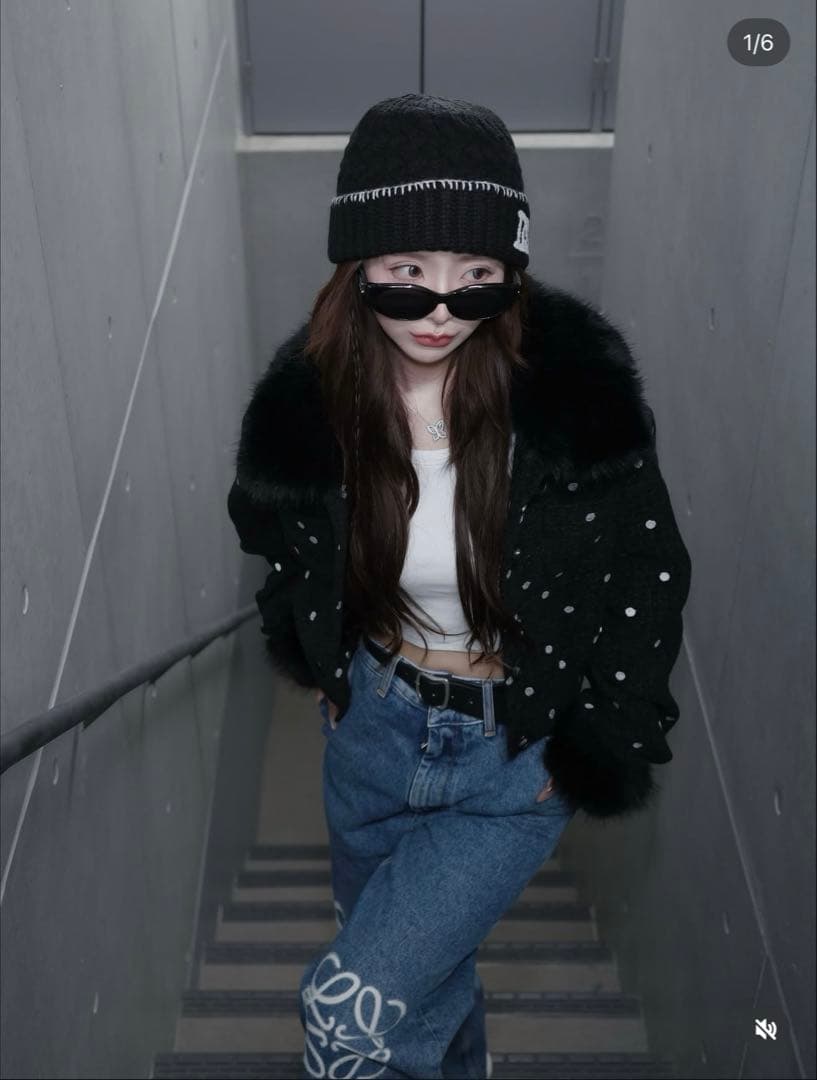 LOEWE アナグラムバギージーンズ 32