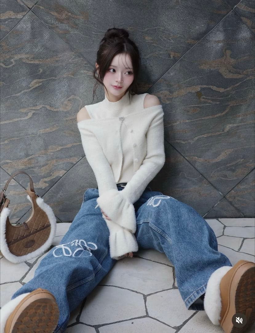 LOEWE アナグラムバギージーンズ 32