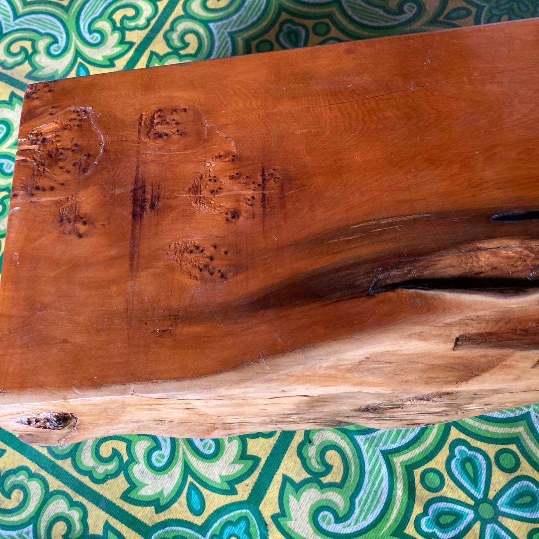 ②天然木製ミニテーブル