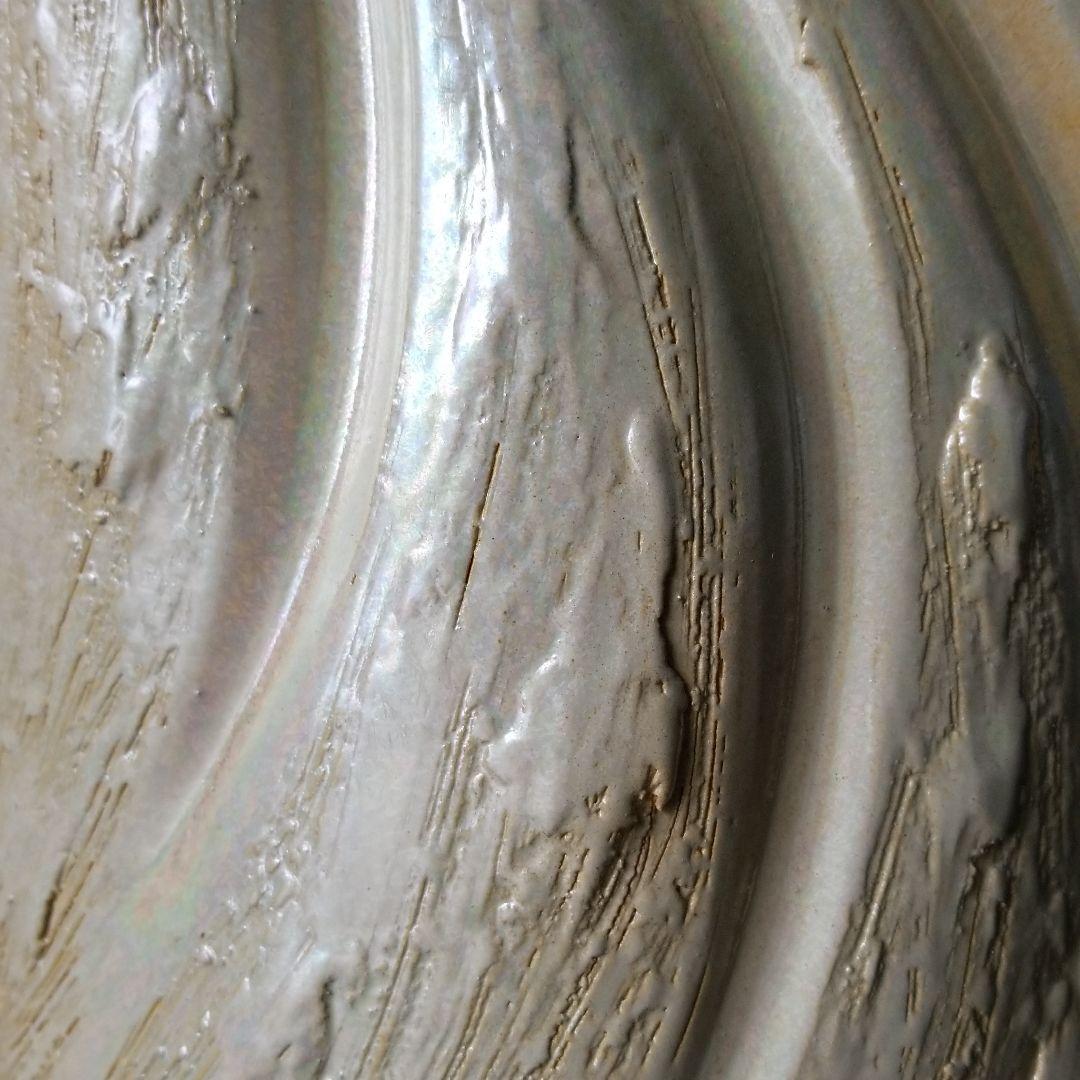 訳あり出品⤵⤵信楽焼　傘立て パール彫 高さ４７cm