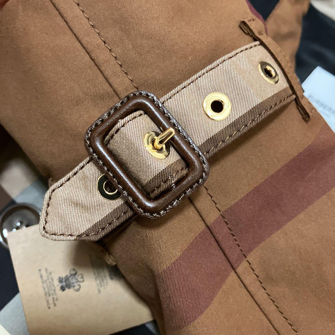 バーバリー　ウォータールー　チェック　トレンチコート　スプリングコート　36