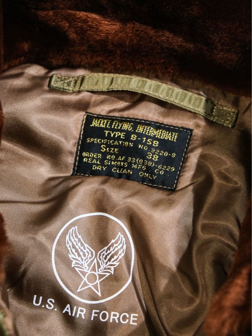 希少 B-15B 初期型 復刻 MA-1 no.3220規格 馬革38（M）