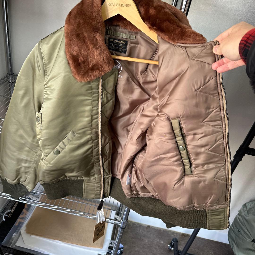 希少 B-15B 初期型 復刻 MA-1 no.3220規格 馬革38（M）