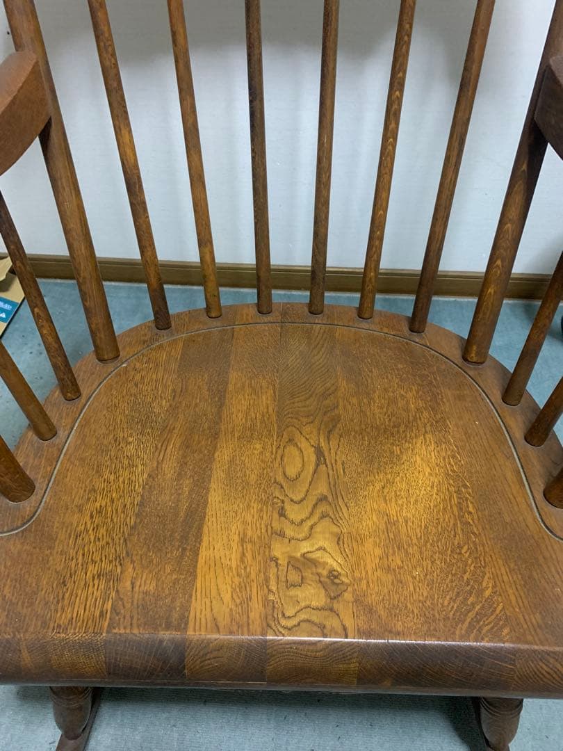 椅子　アンティーク　木製 ロッキングチェア ブラウン