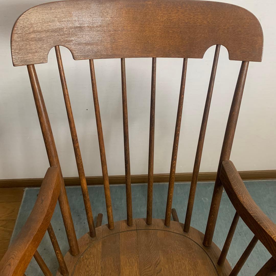 椅子　アンティーク　木製 ロッキングチェア ブラウン