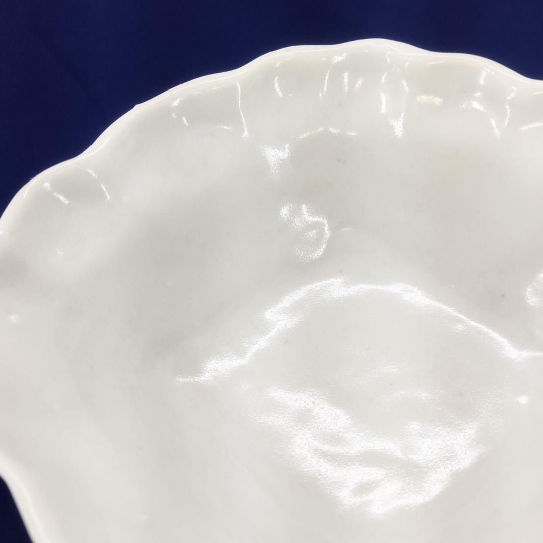 藤塚光男 白磁菱形 小鉢 2枚セット ひし形 波形