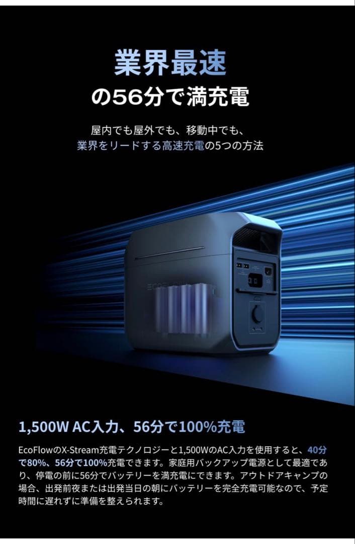 EcoFlow DELTA 3Plus1024Wh ポータブル電源