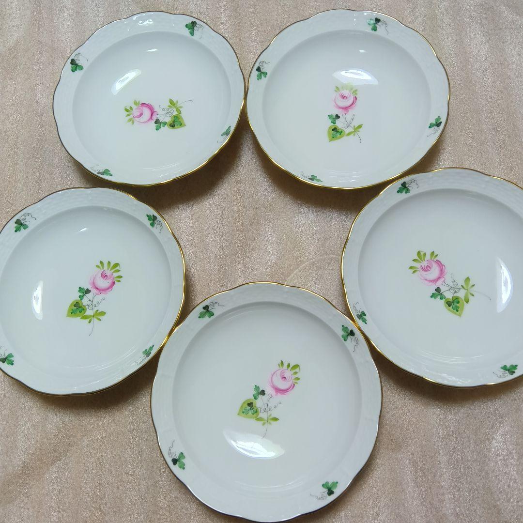 新品✨️Herend/ヘレンドウィーンの薔薇　オリエンタルボウル 5枚セット